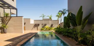 Piscinas modernas com acabamentos inspirados na natureza - AMAZONITA