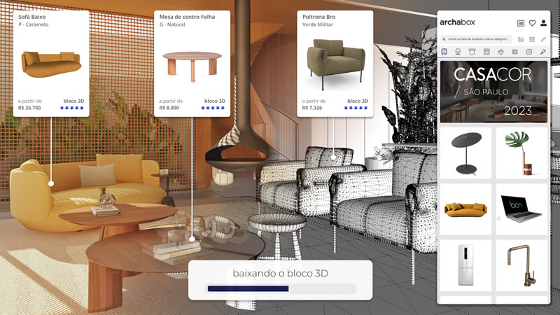 Versões 3D de produtos expostos na CASACOR SP são destaques da mostra - ARCHABOX