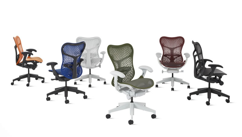 HERMAN MILLER LANÇA NOVAS CORES DA CADEIRA ERGONÔMICA MIRRA 2 - CADEIRA1
