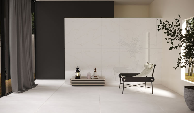 Gaudi Porcelanato lança modelo é inspirado no clássico mármore italiano - Calacata