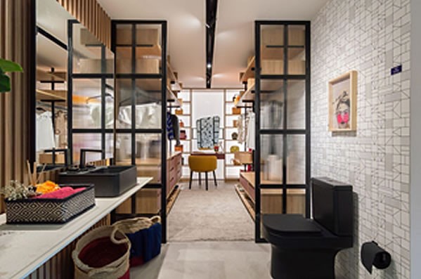 Textura e transparência com vidros - Casas Conceito Mila Liberato 1