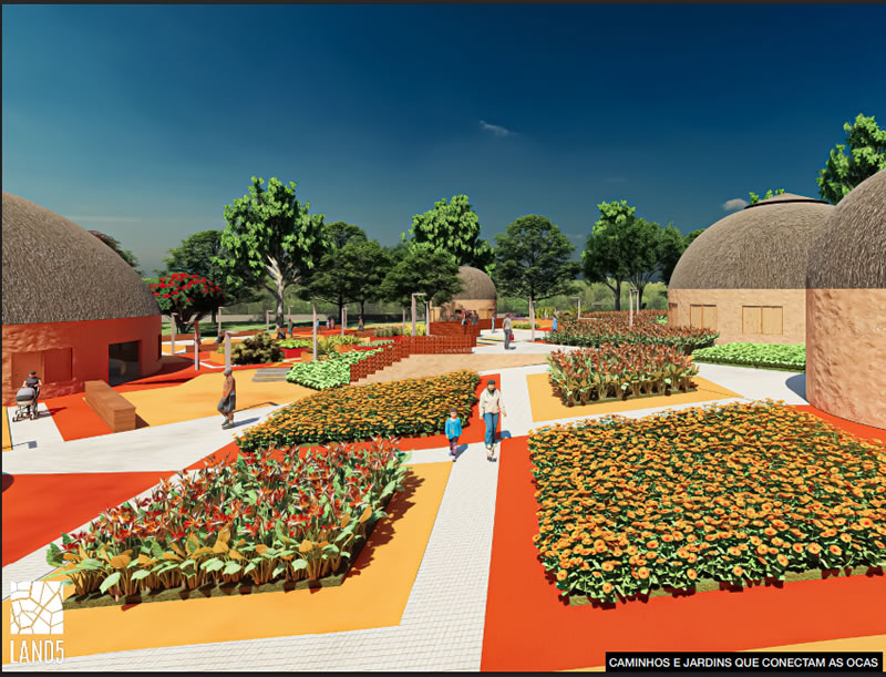 Projeto Catarinense Transforma Área em Planalto Aplicando Modelo Inovador de Uso Integrado - Centro Cultural Indigena Pinhalzinho Jardins Medicinais