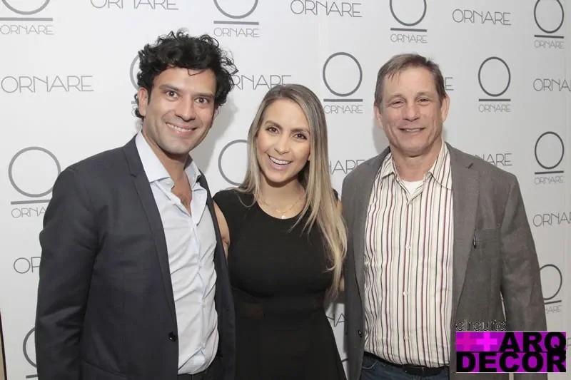 Ornare reúne grandes nomes da arquitetura e design em Miami - Cláudio Faria Michelle Campos e Arnald Villaro