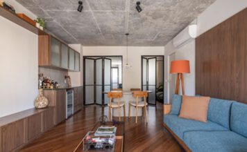 Desapego à planta tradicional transforma apartamento em refúgio integrado - Desapego