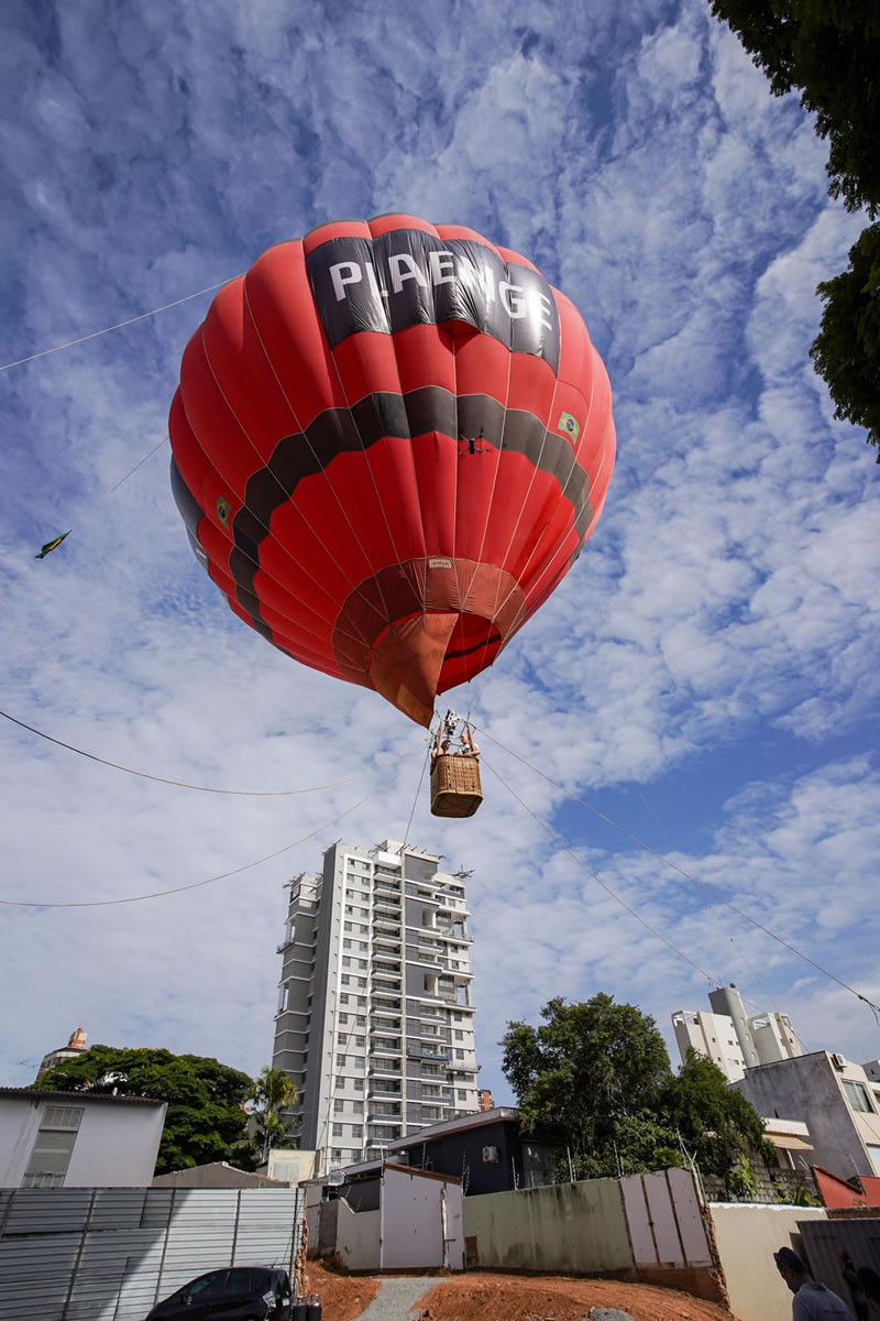 Balão revela vista que apartamentos terão em bairro nobre de Campinas - ESSENTIAL7