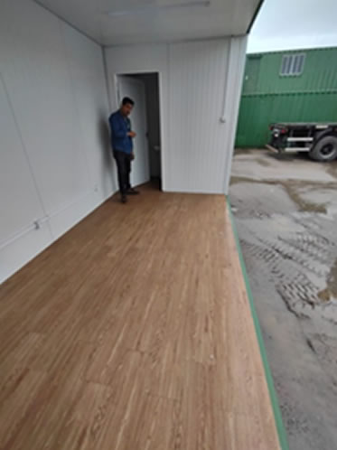 Contêineres habitáveis mais confortáveis com revestimentos vinílicos - Episo2