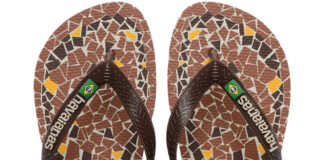 Piso de caquinhos é protagonista em coleção de Havaianas - HAVAIANA