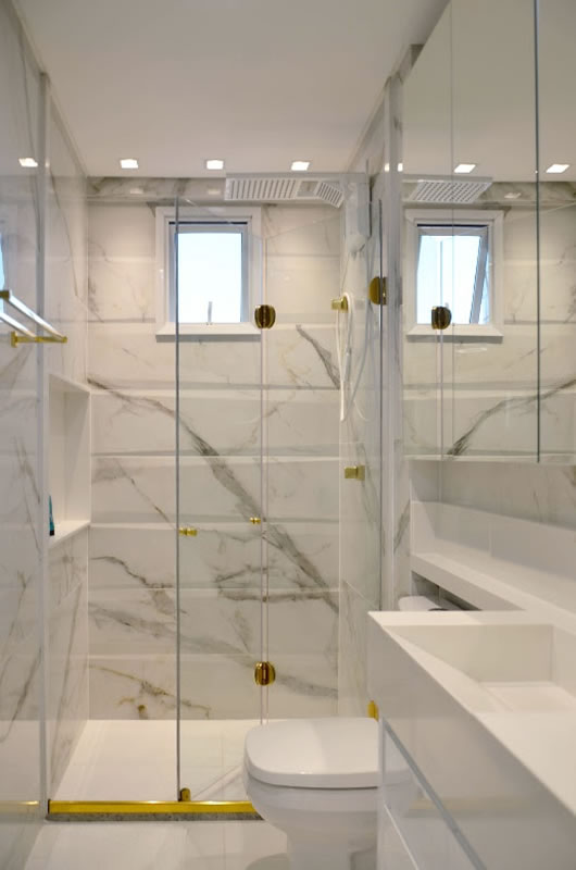 Banheiros com box de banho modernos para se inspirar - IDEIADICAS2