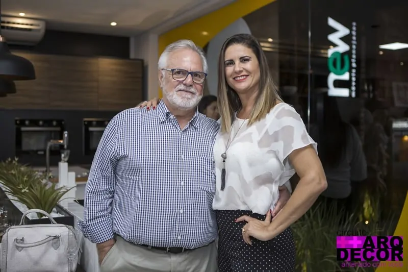 Inauguração da loja NEW em Campinas - Ivo Fazzioni e Magali Fazzioni