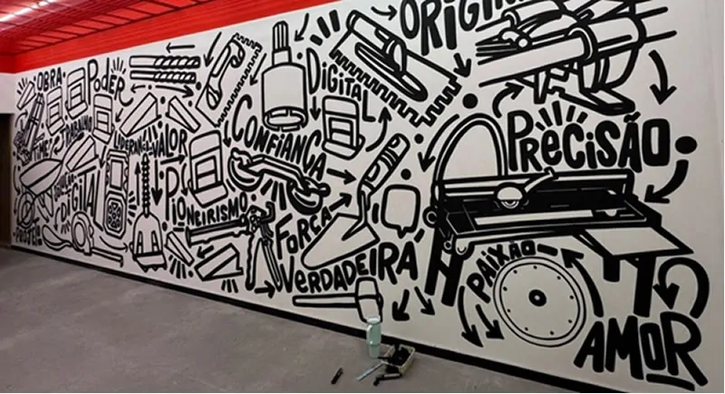 Mostra de arquitetura em Campinas ganha mural gigante de Karol Stefanini - KARO 1L