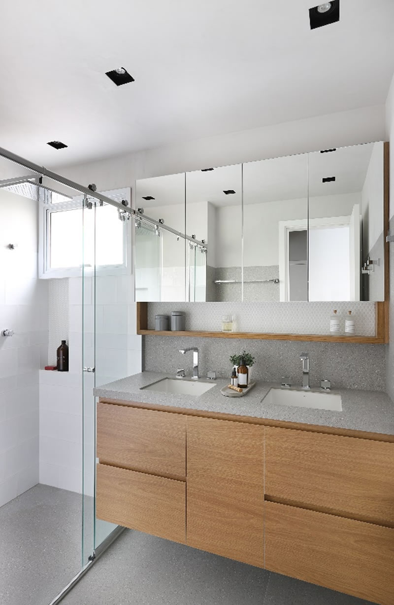 Quatro banheiros minimalistas para inspirar você! - MINIMALISTA 02