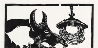 Instituto Tomie Ohtake apresenta "Manuel Messias - Sem Limites" - Manuel Messias Fome A mulher virou boi e sentiu forca 1967 xilogravura sobre papel 34x40 foto Jaime Acioli 2048x1763