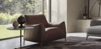 A elegância da poltrona Dolly - Natuzzi Italia Poltrona Dolly design Claudio Bellini creditoDivulgacao scaled