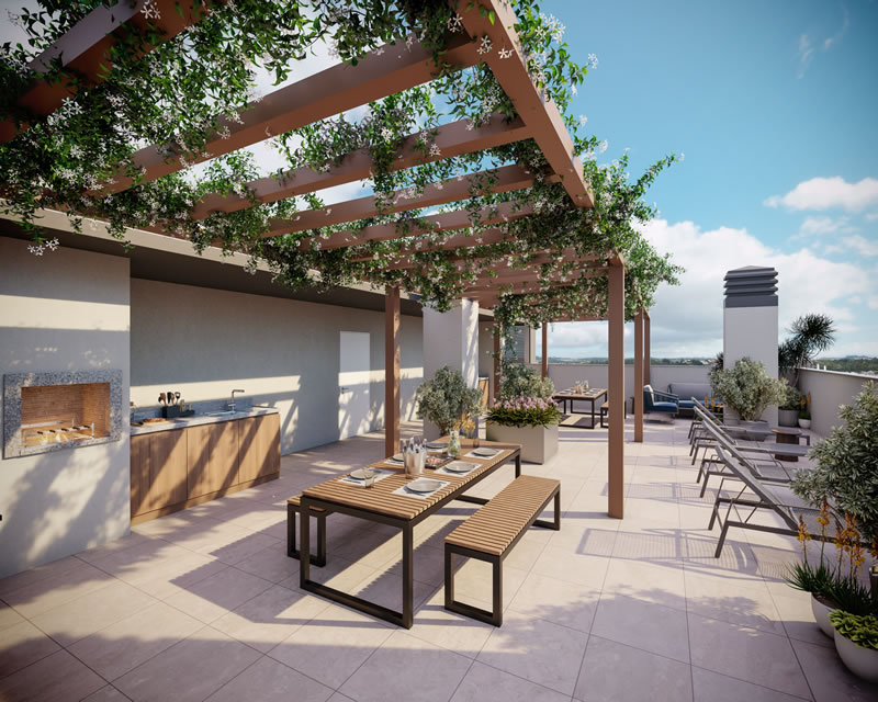 Primeiro residencial da Porto5 em Porto Alegre prima por unidades compactas - PORTO5