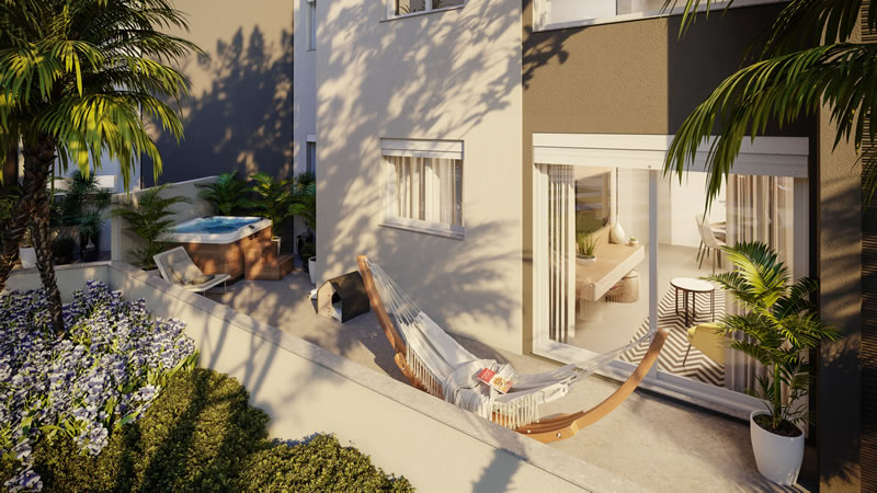 Primeiro residencial da Porto5 em Porto Alegre prima por unidades compactas - PORTO7