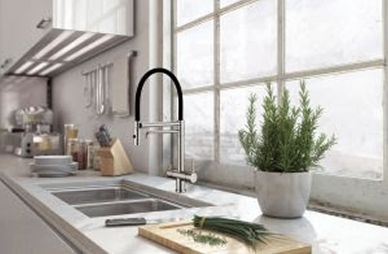 Novo Monocomando Loren Kitchen combina com diversos estilos e é ideal para espaços compactos - REVESTIR