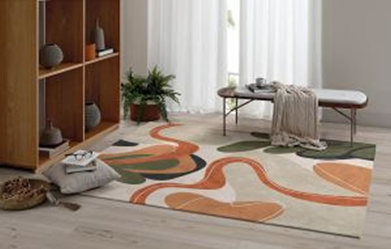 Tendência 2024: tapetes com estampas geométricas, fios desfibrados e estampados - TAPETE2 Tendência 2024: tapetes com estampas geométricas, fios desfibrados e estampados - TAPETE2