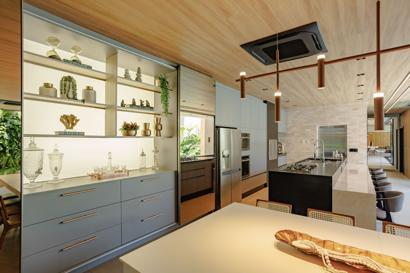 Teto Vinílico como elemento de integração e conforto - WOOD1