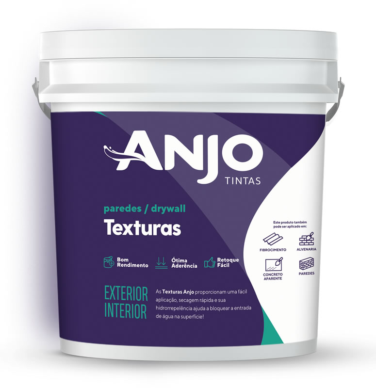 Anjo Tintas lançamentos produtos na linha imobiliária - anjotextura