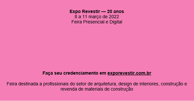 Expo Revestir completa 20 anos - credenciamento expo revestir 1