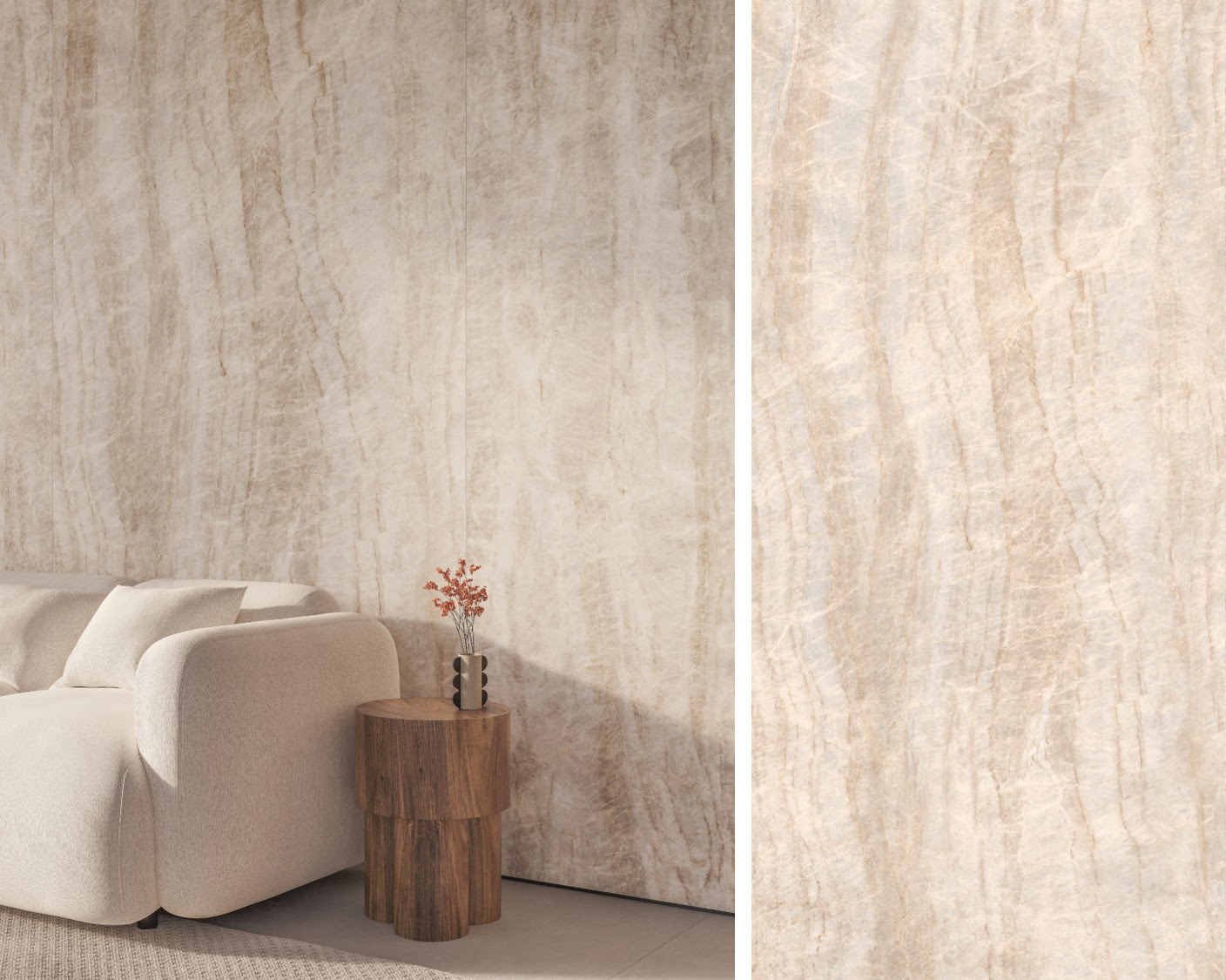 A essência dos estilos boho chic e escandinavo em destaque na escolha dos pisos, paredes e movelaria - incepa