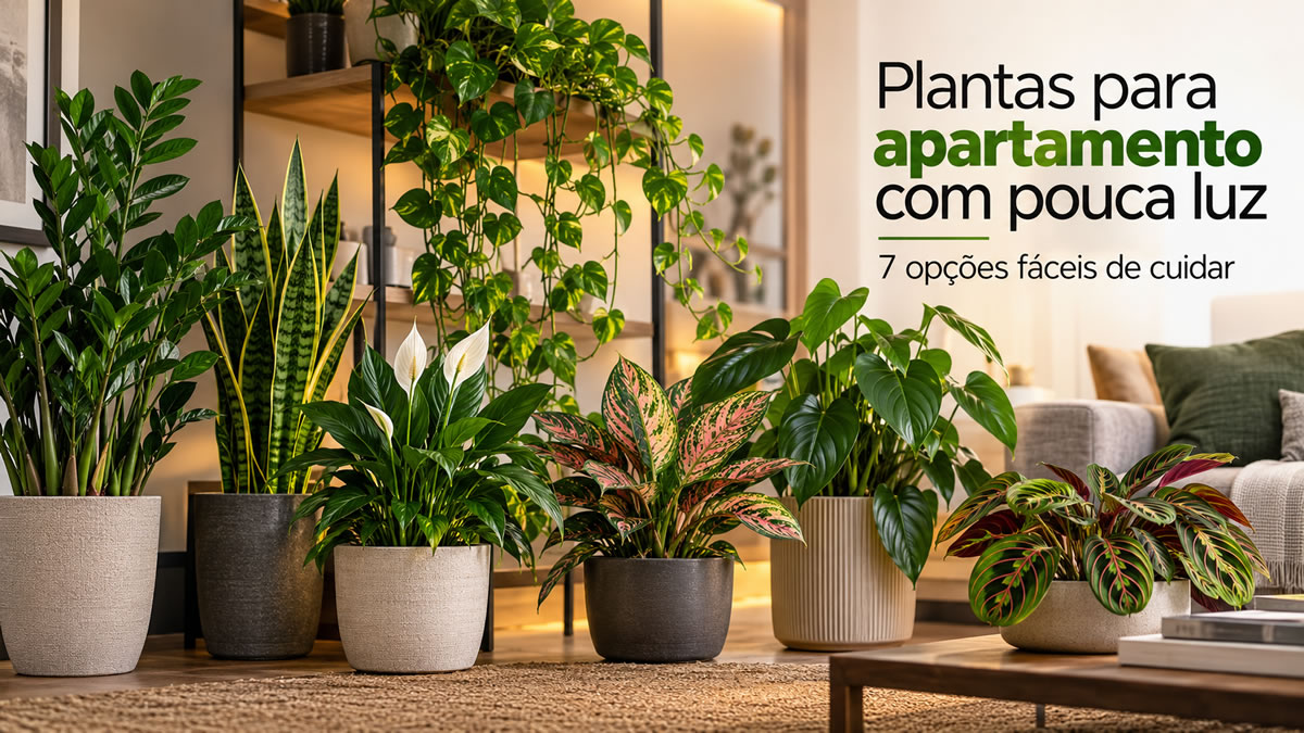 Plantas para apartamento com pouca luz: 7 opções fáceis de cuidar - plantas pouca luz Plantas para apartamento com pouca luz: 7 opções fáceis de cuidar - plantas pouca luz