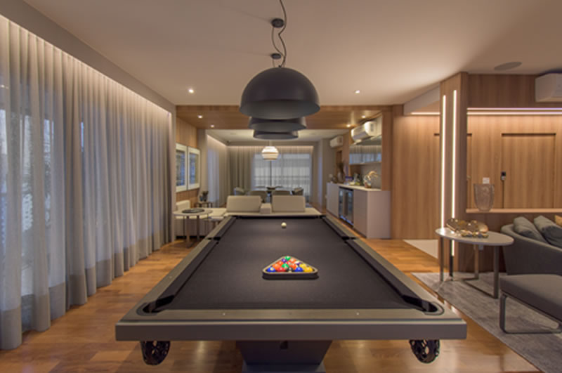 Lazer sem sair de casa: como montar espaços criativos - sinuca