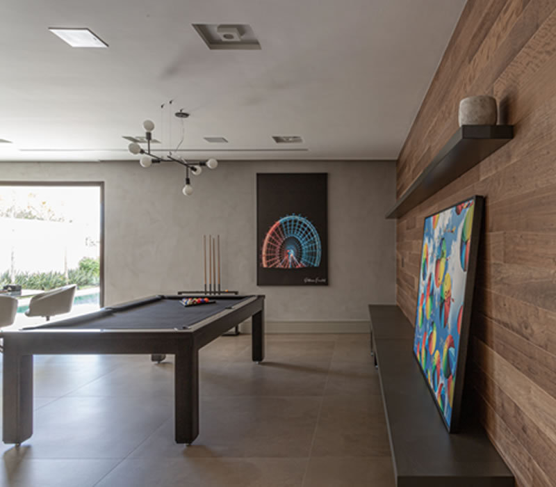 Lazer sem sair de casa: como montar espaços criativos - sinuca1